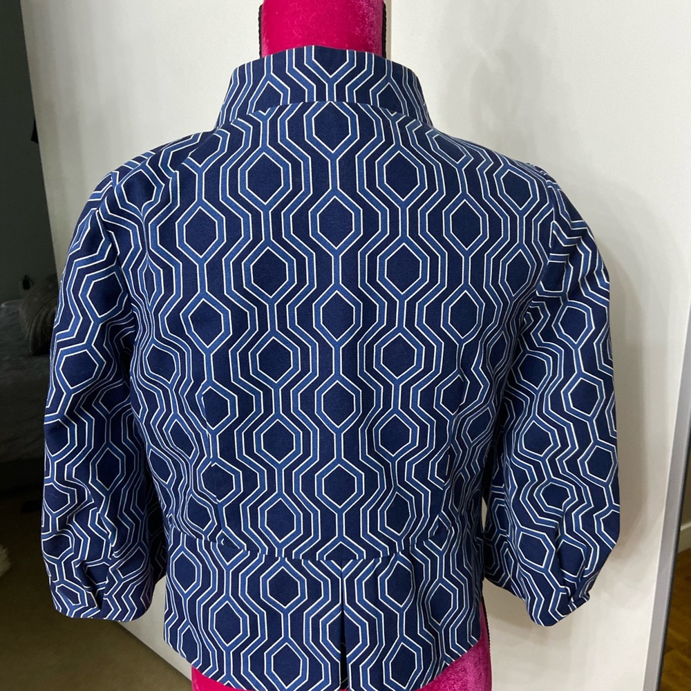Penguin original blue geometric blazer small - Picture 4 of 6